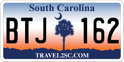 SC license plate BTJ162