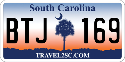 SC license plate BTJ169