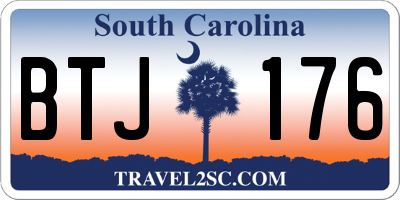 SC license plate BTJ176