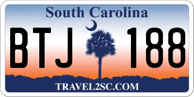 SC license plate BTJ188