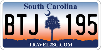 SC license plate BTJ195