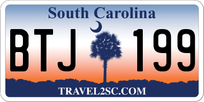 SC license plate BTJ199
