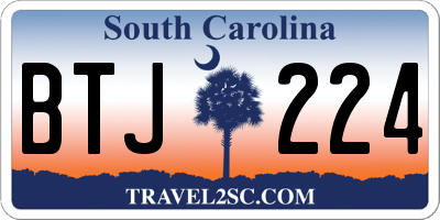 SC license plate BTJ224