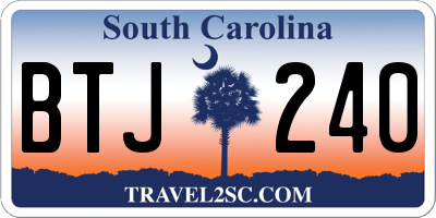 SC license plate BTJ240