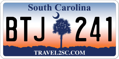 SC license plate BTJ241