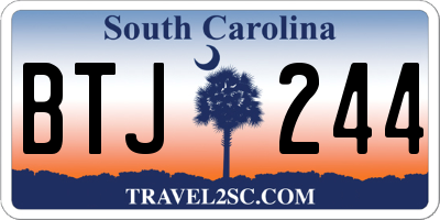 SC license plate BTJ244