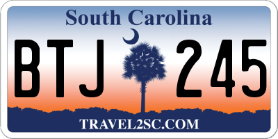 SC license plate BTJ245