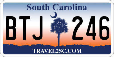 SC license plate BTJ246