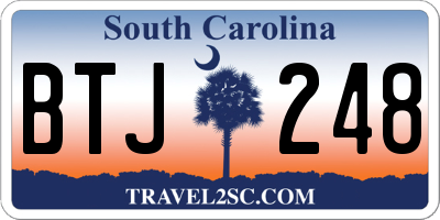 SC license plate BTJ248