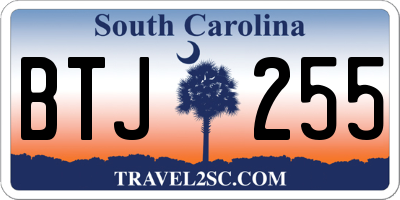 SC license plate BTJ255