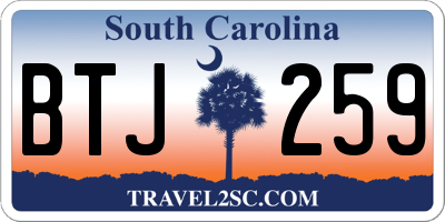 SC license plate BTJ259