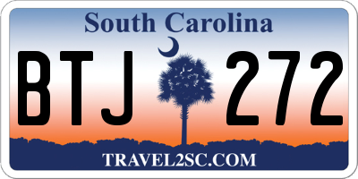 SC license plate BTJ272