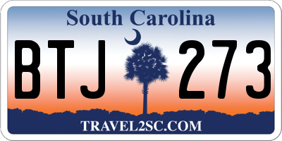 SC license plate BTJ273