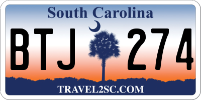 SC license plate BTJ274