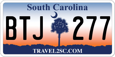 SC license plate BTJ277