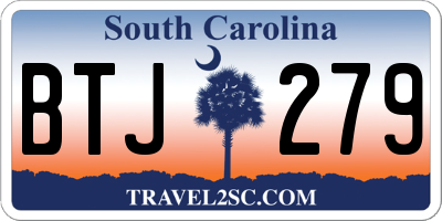 SC license plate BTJ279