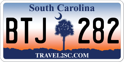 SC license plate BTJ282