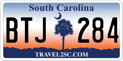 SC license plate BTJ284