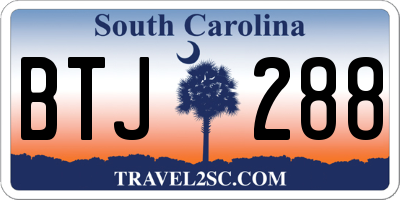 SC license plate BTJ288