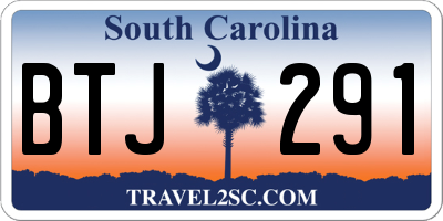 SC license plate BTJ291