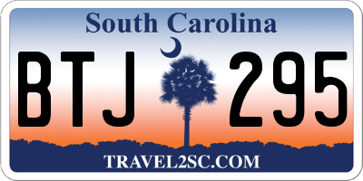 SC license plate BTJ295