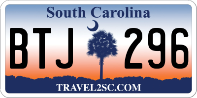 SC license plate BTJ296