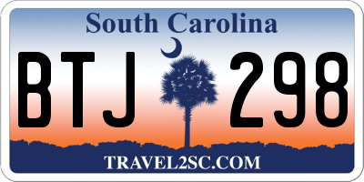 SC license plate BTJ298