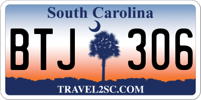 SC license plate BTJ306