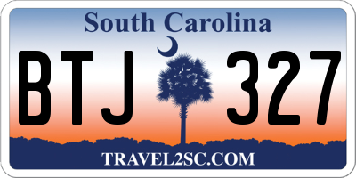 SC license plate BTJ327