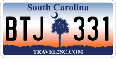 SC license plate BTJ331