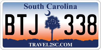 SC license plate BTJ338