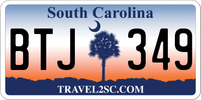 SC license plate BTJ349