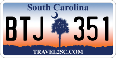 SC license plate BTJ351
