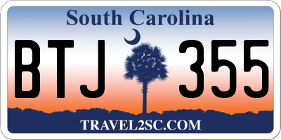 SC license plate BTJ355