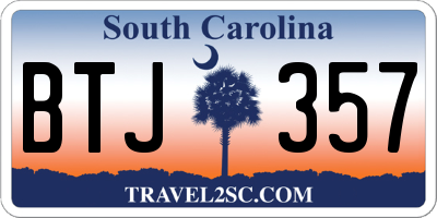 SC license plate BTJ357