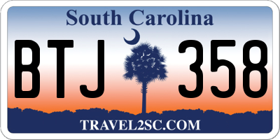 SC license plate BTJ358