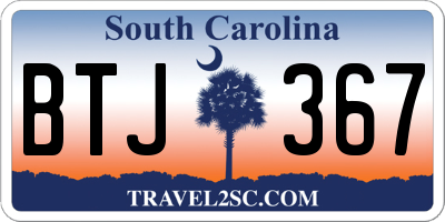 SC license plate BTJ367