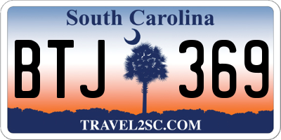 SC license plate BTJ369