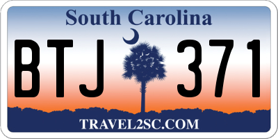 SC license plate BTJ371