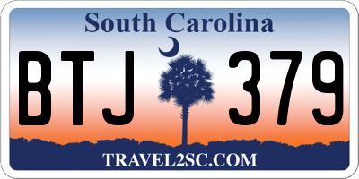 SC license plate BTJ379