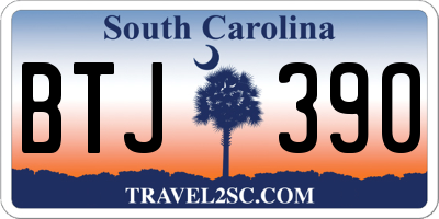 SC license plate BTJ390