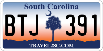 SC license plate BTJ391