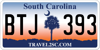 SC license plate BTJ393