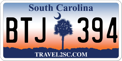 SC license plate BTJ394