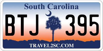 SC license plate BTJ395