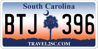 SC license plate BTJ396