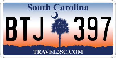 SC license plate BTJ397