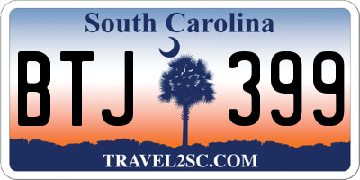 SC license plate BTJ399