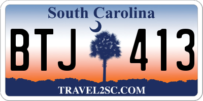 SC license plate BTJ413