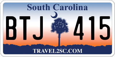 SC license plate BTJ415